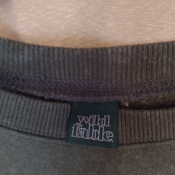 Wild Fable Dark Army Green Sweatshirt - Picture 3 of 5